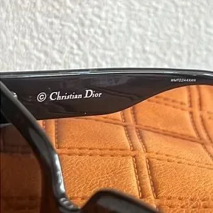 CHRISTIAN DIOR CANNAGE BLACK/SILVER NWOT SUNGLASSES Dior | Accessories | Christian Dior Cannage Blacksilver Nwot  main image 3
